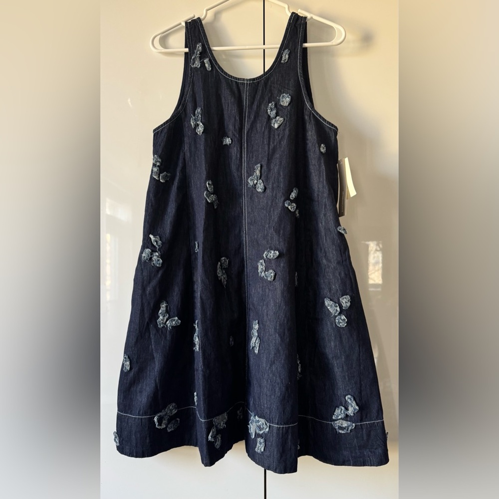 NWT Size XS - The Keiko Embroidered Cotton Denim Mini Dress Maeve (NWT US$ 178) - Picture 2 of 13